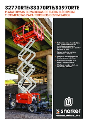 Nacelles ciseaux X su roues Snorkel S3370RTE