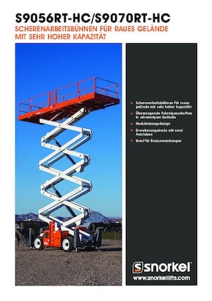 Nacelles ciseaux X su roues Snorkel S9056RT-HC