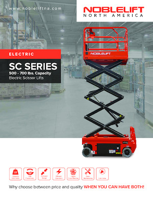 Nacelles ciseaux X su roues Noblelift SC2632EN