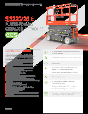 Nacelles ciseaux X su roues Skyjack SJ3226E