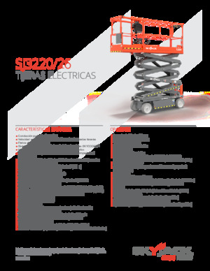 Nacelles ciseaux X su roues Skyjack SJ3226 