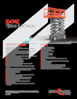 Nacelles ciseaux X su roues Skyjack SJ4740 
