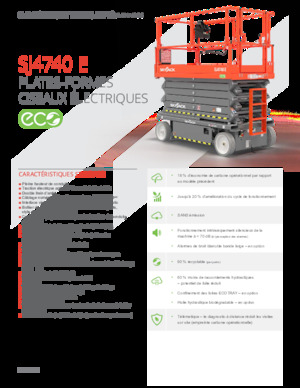 Nacelles ciseaux X su roues Skyjack SJ4740E