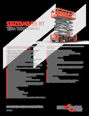 Nacelles ciseaux X su roues Skyjack SJ9233 RT