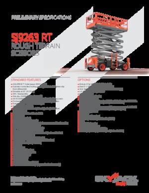 Nacelles ciseaux X su roues Skyjack SJ9664RT 