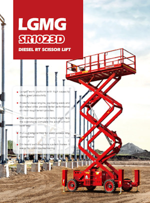 Nacelles ciseaux X su roues LGMG  SR1023D