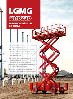 Nacelles ciseaux X su roues LGMG  SR1023D