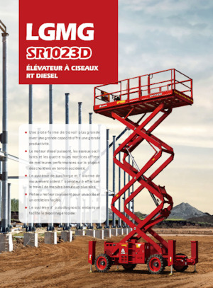 Nacelles ciseaux X su roues LGMG  SR1023D