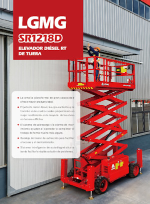Nacelles ciseaux X su roues LGMG  SR1218D