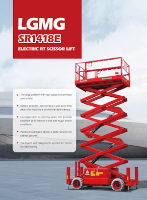 Nacelles ciseaux X su roues LGMG  SR1418E 