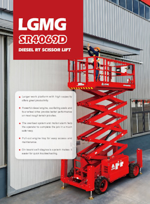 Nacelles ciseaux X su roues LGMG  SR4069D