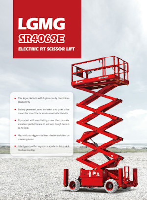 Nacelles ciseaux X su roues LGMG  SR4069E