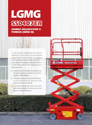 Nacelles ciseaux X su roues LGMG  SS0407ER 