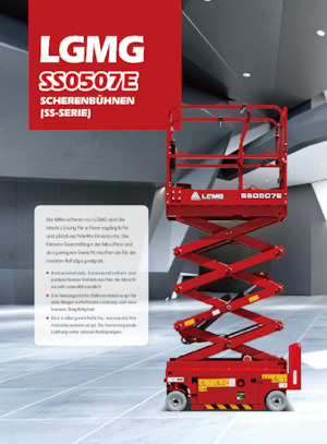 Nacelles ciseaux X su roues LGMG  SS0507E 