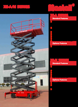 Nacelles ciseaux X su roues Mantall XE-A140S