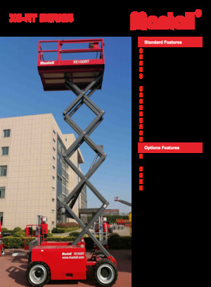 Nacelles ciseaux X su roues Mantall XE140RT