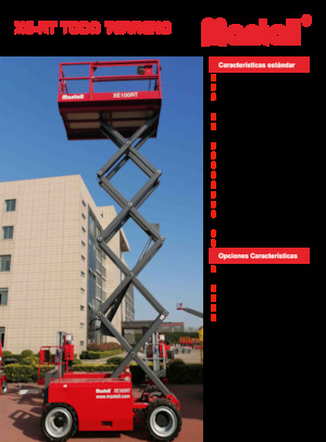 Nacelles ciseaux X su roues Mantall XE140RT