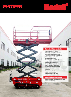 Nacelles ciseaux X su roues Mantall XE80CT