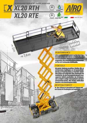 Nacelles ciseaux X su roues AIRO XL20 RTE