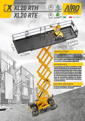 Nacelles ciseaux X su roues AIRO XL20 RTE