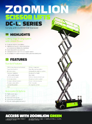 Nacelles ciseaux X su roues Zoomlion ZS0812AC-Li