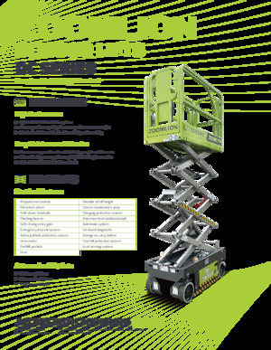 Nacelles ciseaux X su roues Zoomlion ZS4045DC