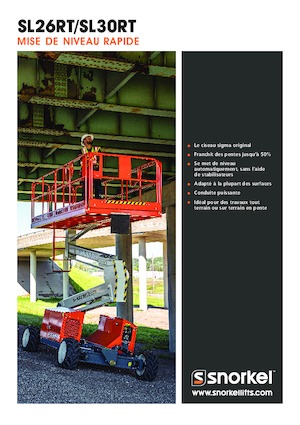 Nacelles ciseaux X su roues Snorkel SL26RT