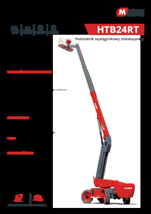 Nacelles télescopiques sur roues MAGNI HTB24RT