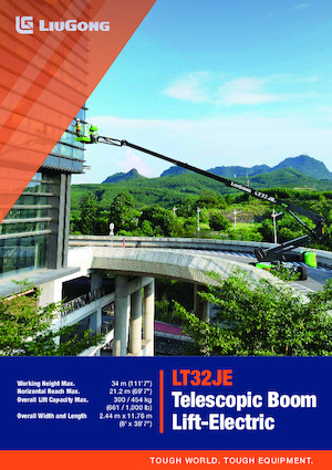 Nacelles télescopiques sur roues Liugong LT32JE