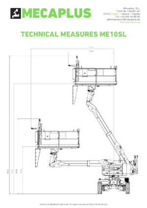 Nacelles télescopiques sur roues Mecaplús ME10SL