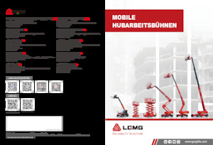 Nacelles télescopiques sur roues LGMG  T18JE-2