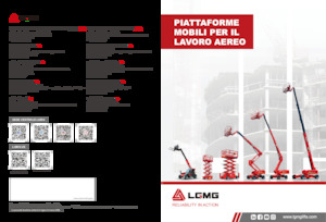 Nacelles télescopiques sur roues LGMG  T26JE-2