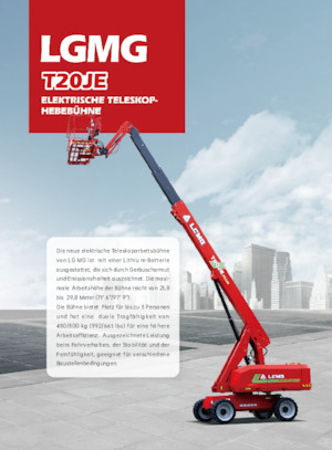 Nacelles télescopiques sur roues LGMG  T20JE