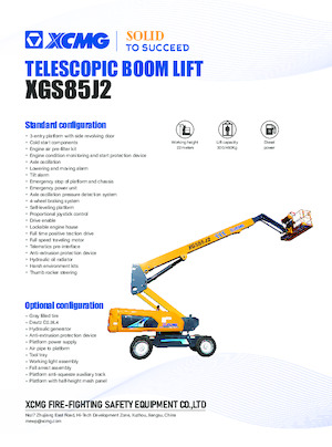 Nacelles télescopiques sur roues XCMG XGS85J2