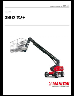 Nacelles télescopiques sur roues Manitou 260 TJ+ ST3A