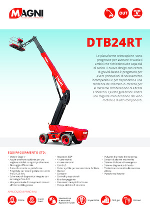 Nacelles télescopiques sur roues MAGNI DTB24RT