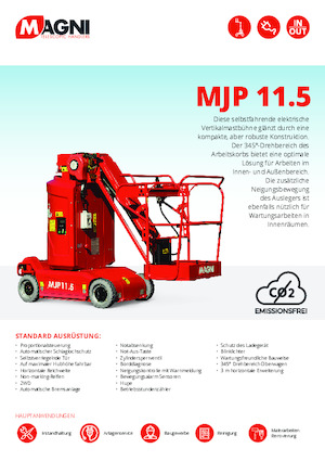 Nacelles télescopiques sur roues MAGNI MJP11.5