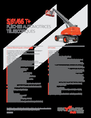 Nacelles télescopiques sur roues Skyjack SJ 66 T+