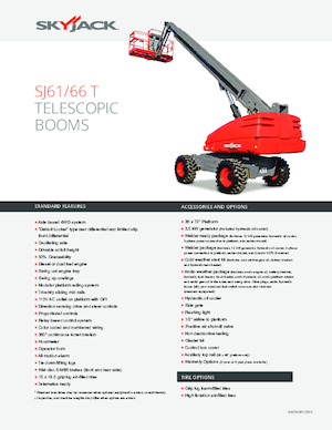 Nacelles télescopiques sur roues Skyjack SJ 66 T