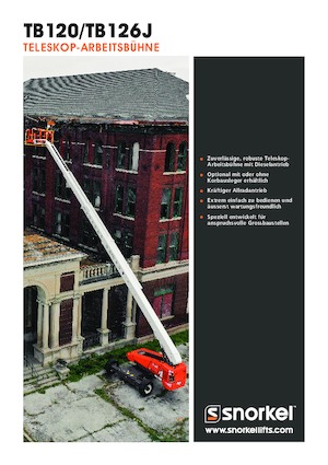 Nacelles télescopiques sur roues Snorkel TB126J