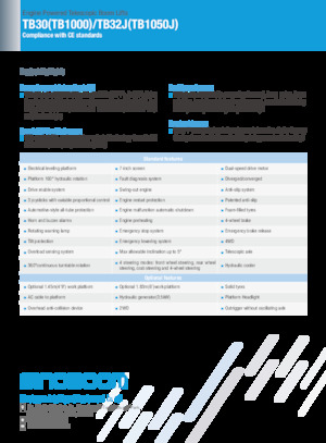 Nacelles télescopiques sur roues Sinoboom TB30