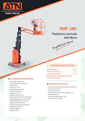 Nacelles à mât vertical unique ATN PIAF 10RE