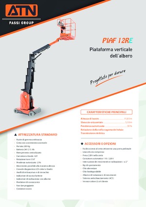 Nacelles à mât vertical unique ATN PIAF 12RE