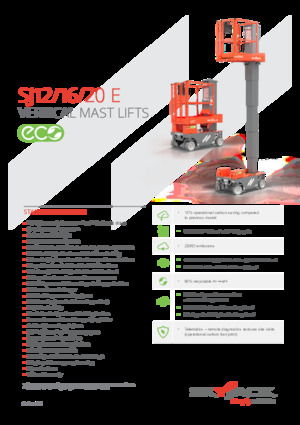 Nacelles à mât vertical unique Skyjack SJ 12 E