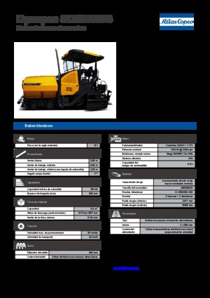 Finisseur d'asphalte sur roues Dynapac SD 2500 WS