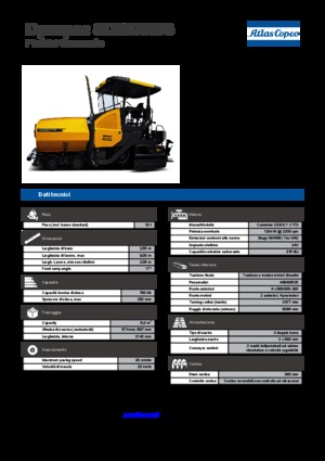 Finisseur d'asphalte sur roues Dynapac SD 2500 WS