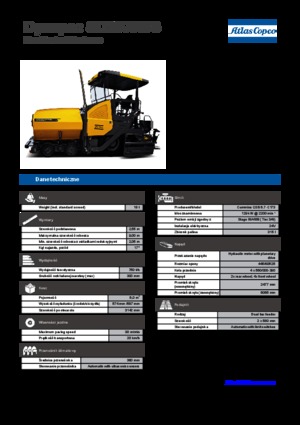 Finisseur d'asphalte sur roues Dynapac SD 2500 WS