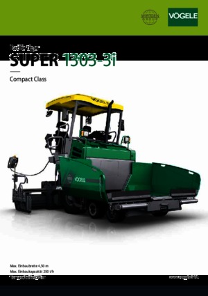Finisseur d'asphalte sur roues Vögele Super 1303-3i