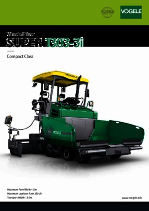Finisseur d'asphalte sur roues Vögele Super 1303-3i