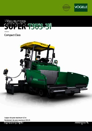 Finisseur d'asphalte sur roues Vögele Super 1303-3i
